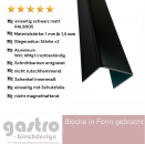 Alu U-Profil RAL9005 tiefschwarz 1mm & 1,5mm stark